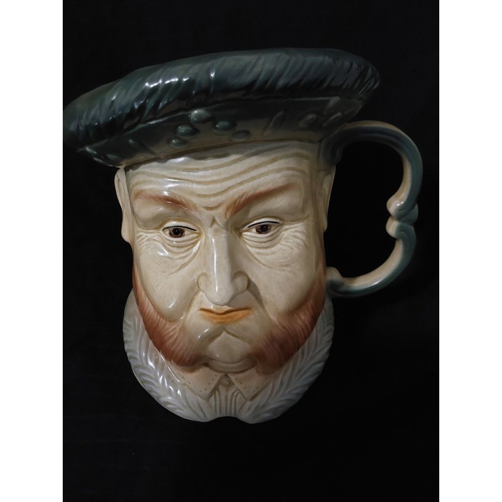 Kingston Pottery King Henry 8th toby mug 7" high and 6" across